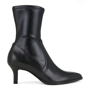 Dolce Vita Amara Black Pointed Toe Stiletto Ankle Boot 2.5” Heel Sz 6